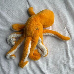 FAO Schwarz Orange Octopus Plush Stuffed Animal Toy 17 inch